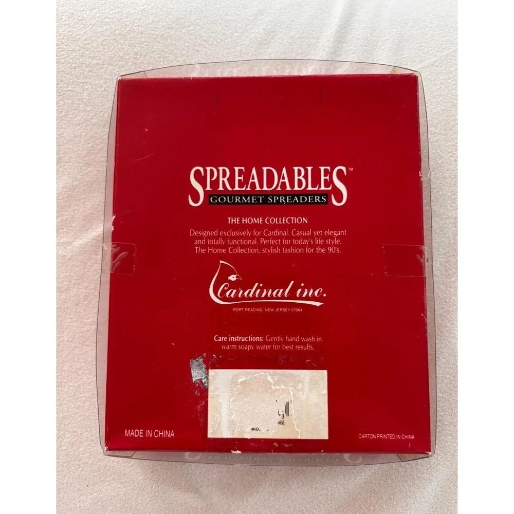 Spreadables Candace Series Floral Design Set of 4 Decorative Gourmet Spreaders